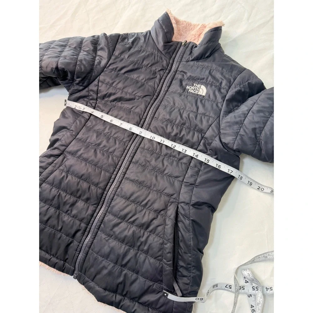 The North Face Reversible Mossbud Swirl Quilted Jacket Full Zip Outdoor Girls L